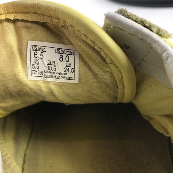 Vans Old Skool Yellow Leather Casual Skate Shoes Women’s Size 8 - Picture 11 of 12